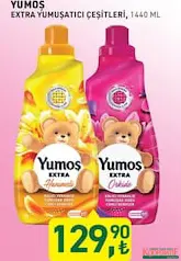 YUMOŞ EXTRA YUMUŞATICI ÇEŞİTLERİ 1440 ML